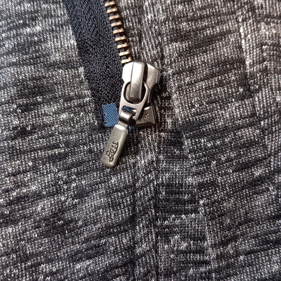 G.H. Bass & Co. sweater jacket, Full Zip, Activewear, Outdoor,sz M, gray. - Picture 14 of 17